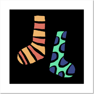 A Pair of Mismatched Socks Posters and Art